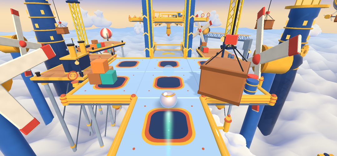 Chapter 3, Cloud Harbor: Level 27, Lift and Ferry, in the development build.