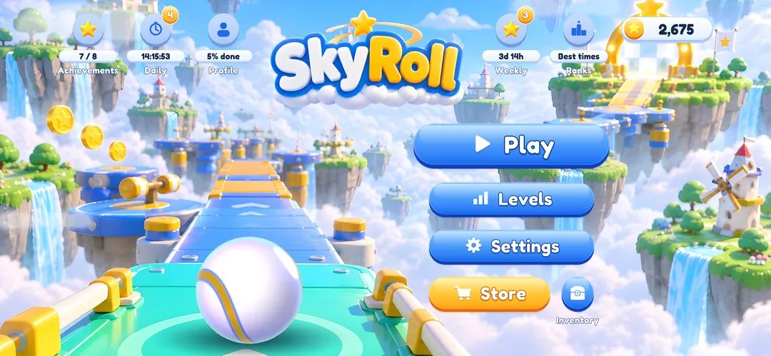 Capture from the development build: Main menu.